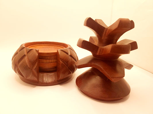 Toukoushueaup (Pineapple) motif coaster set